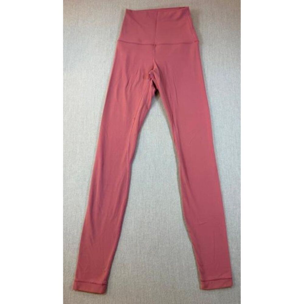 Lululemon Align High-Rise Crop Leggings Women's Size 2 Pink Yoga Workout